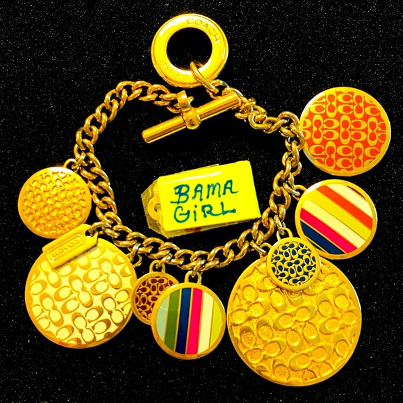Coach charm bracelet 7 1/2 inches
